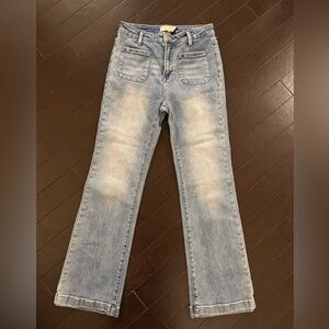 Stylish Light Blue Women's Straight Leg Jeans